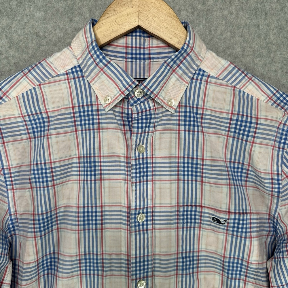 Vineyard Vines Mens Small Long Sleeve Button Down Plaid Classic Fit Tucker Shirt